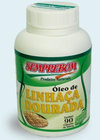 Óleo de Linhaça Dourada 500 mg - 90 Cápsulas