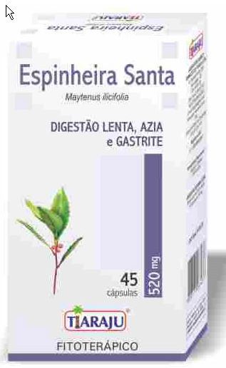 Espinheira Santa 520mg 45 capsulas Tiaraju