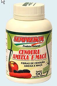 Cenoura Ameixa + Maça  90 Capsulas